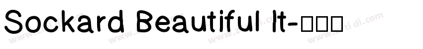 Sockard Beautiful It字体转换